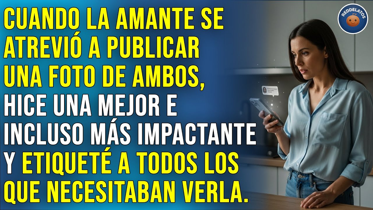 Cuando la amante se atrevió a publicar una foto de ambos, hice una mejor y etiqueté a todo el mundo.