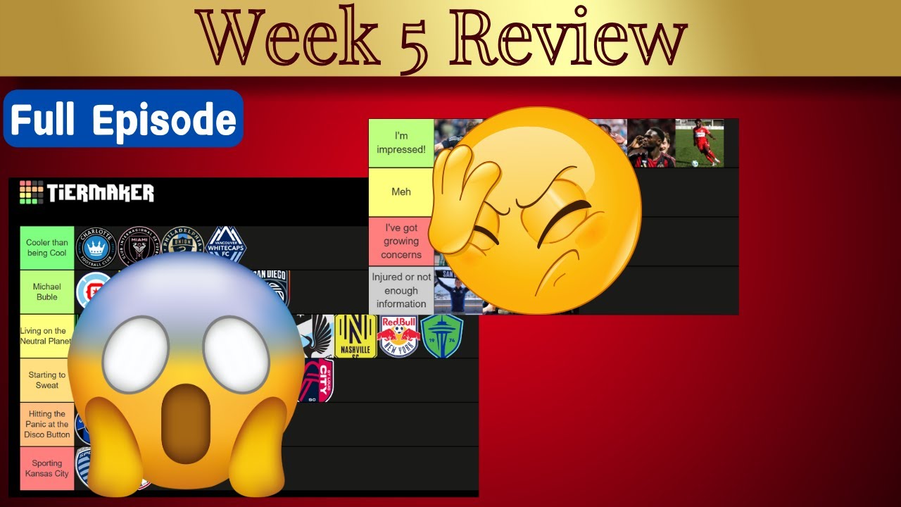 Week 5 Review - It's Tier-Maker Time!