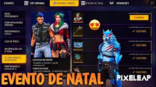 EVENTO DE NATAL 2022, TODOS OS ITENS, NOVO EVENTO FREE FIRE