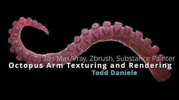 Octopus Arm Texturing and Rendering SubSurface Scattering in 3ds Max and Vray
