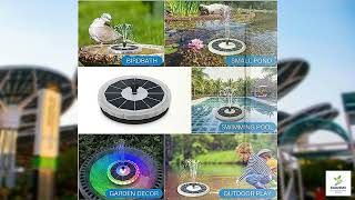 Review - SZMP Solar Water Fountain for Bird Bath
