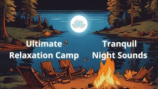 4 Hours of Crackling Fire & Waves for Lakeside Serenity