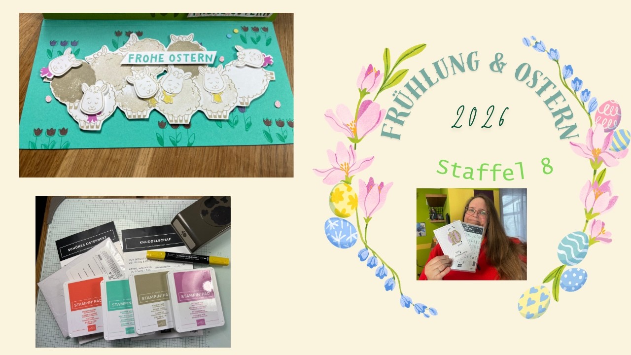 Frühling & Ostern Staffel 8.2 . Schäfchen in der Reihe mit Stampin´Up!