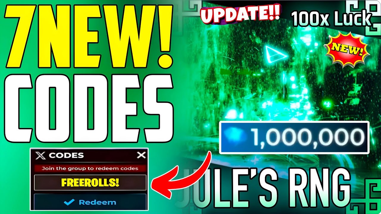 *NEW CODES* ALL WORKING CODES FOR JULES RNG IN 2025 - ROBLOX JULES RNG ...