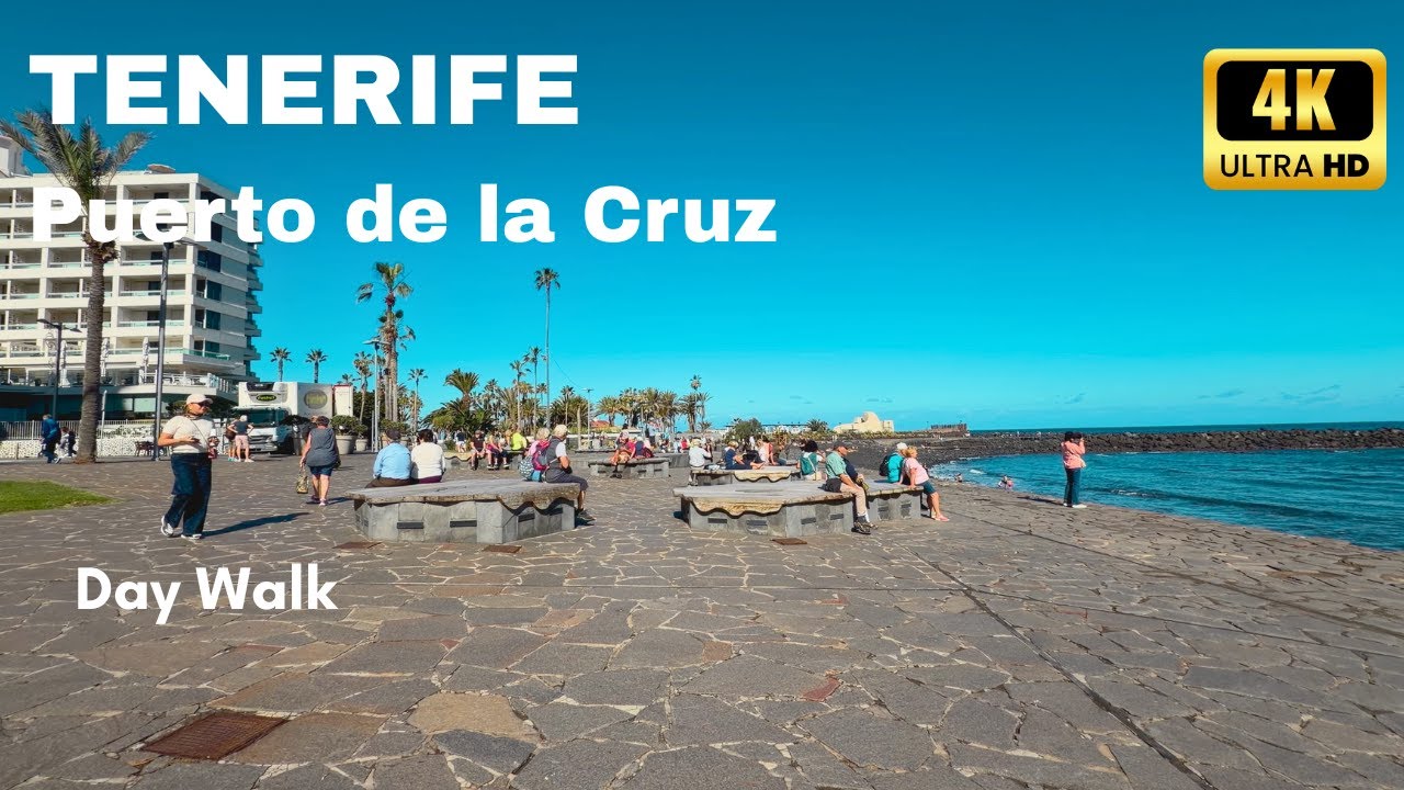 Tenerife’s Most Authentic City 🇮🇨 Puerto de la Cruz Walking Tour [4K/60fps]