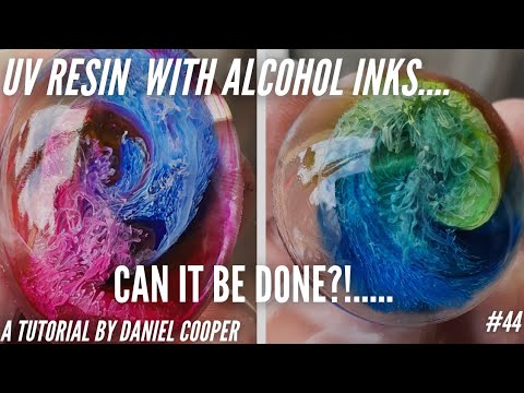 11. Vibrant Alcohol inks in Resin with Silicone Oil. A Tutorial by