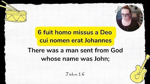 Classical Conversations Cycle 3 Week 13 Latin John1:1-7