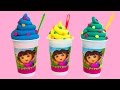 Play Doh Ice Creams Dora The Explorer Surprise Ice Creams Helados Dora La Exploradora Toy Videos