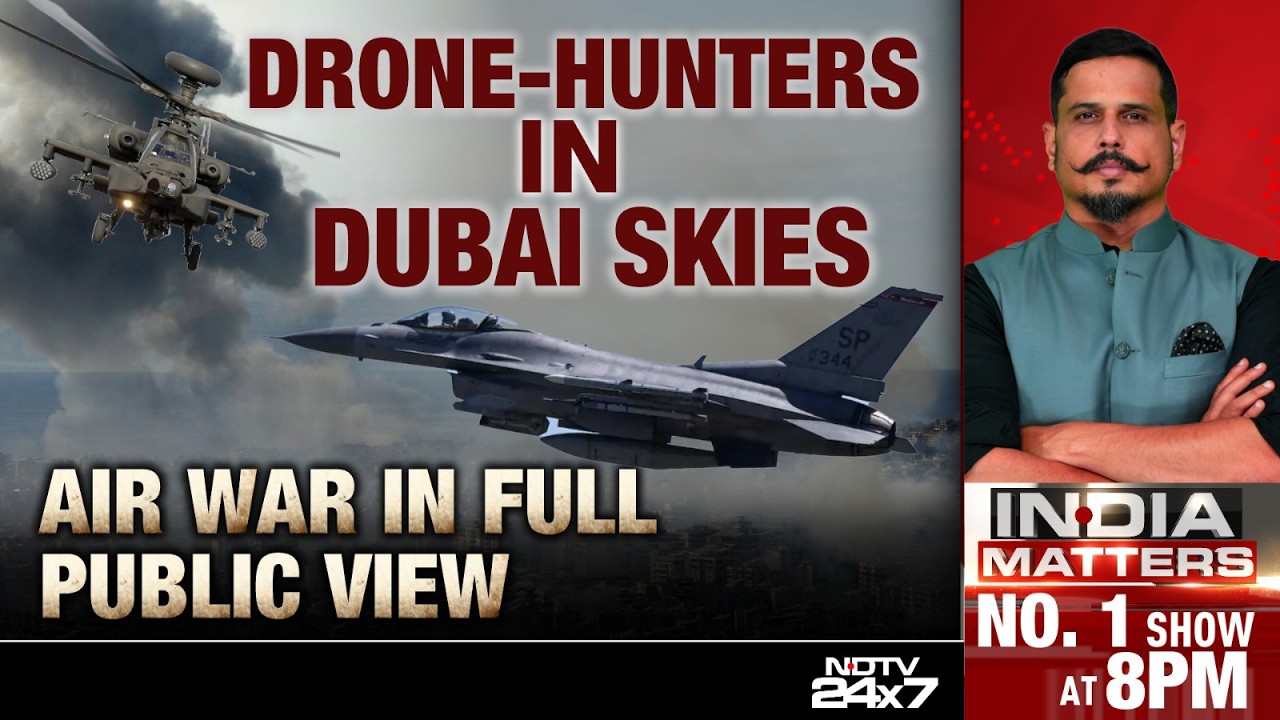Dubai Drone Attack | Dramatic War Videos Show Drones Shot Down Over UAE Skies