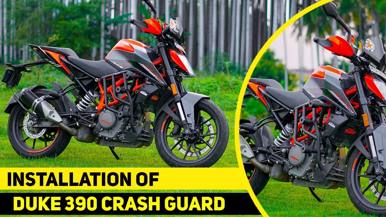 DUKE BS6 390 | Crash guard installation  Guide | HT Exhaust