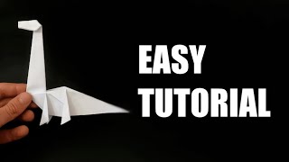 How To Make A Cute Origami Dinosaur | EASY tutorial