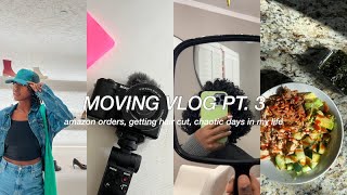MOVING VLOG PART 3: getting back into routine, getting my hair cut, amazon haul + more