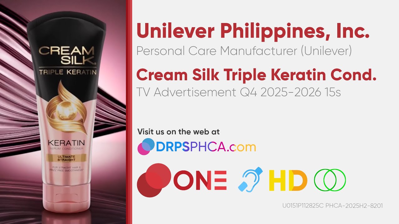 Cream Silk Triple Keratin Conditioner TV Ad Q4 2025-2026 30s (Philippines) [CC/HD/ST]