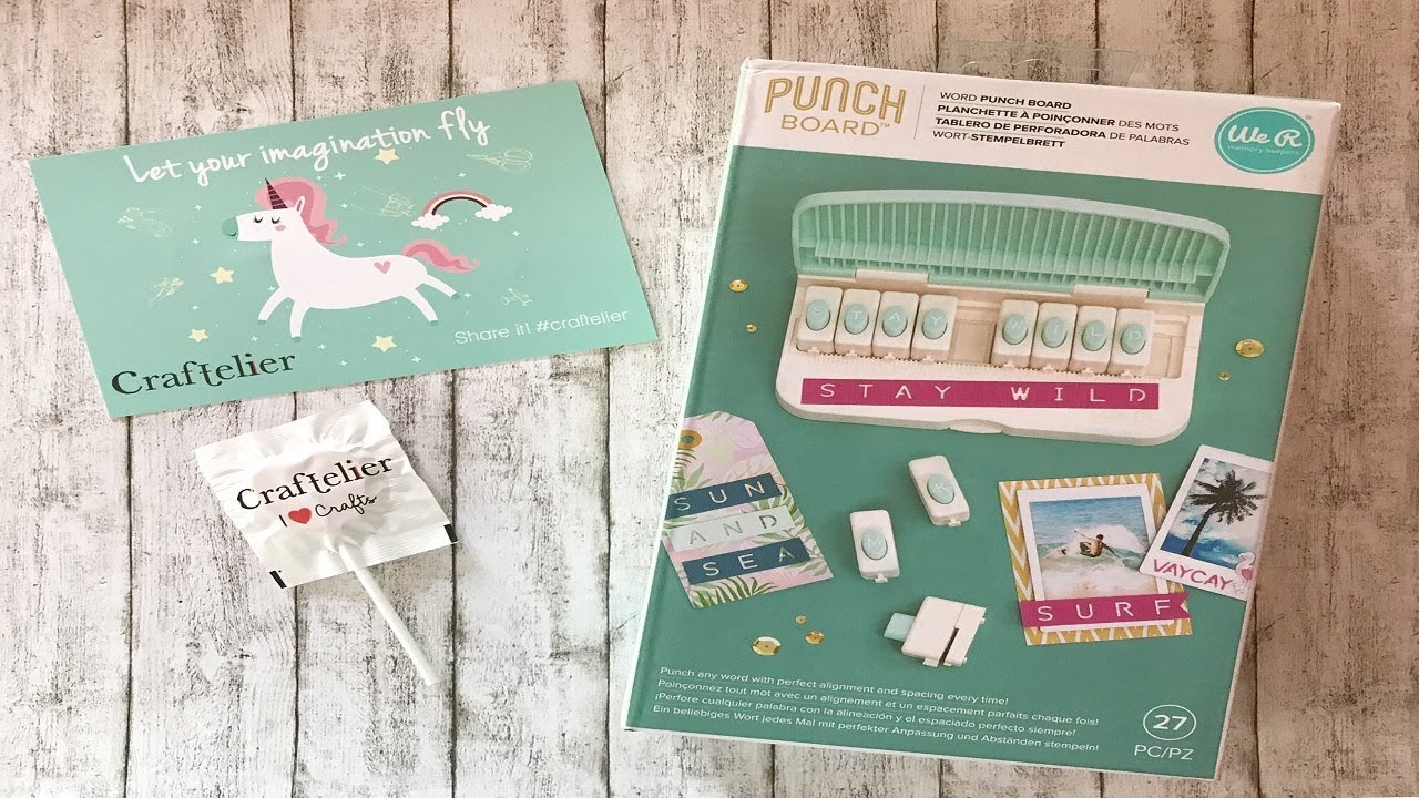 We R Memory Keepers Word Punch Board -  ITA