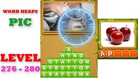 Word Heaps: Pic Puzzle Level 276 - 280 | All Answers | Walkthrough