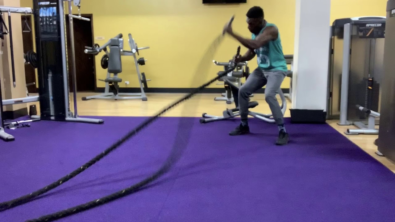 Upper Cut Rope Battle Rope Uppercuts - YouTube