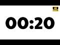 20 Second Countdown Timer | Quick Game & Challenge Timer - 4K Video