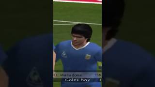 GOL DE DIEGO ARMANDO MARADONA A INGLATERRA, EN EL PES 6 PC MUNDIAL MEXICO 1986.