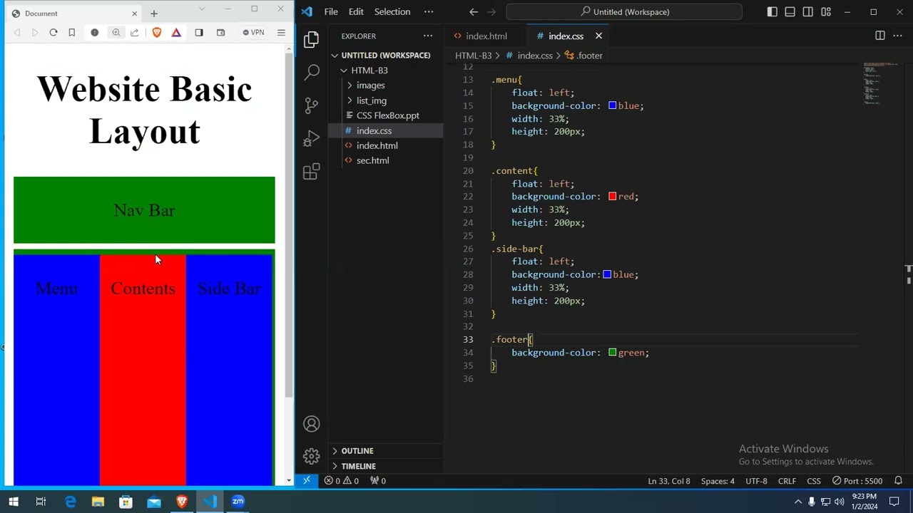 CSS IN TAMIL - DAY 06(Creating Layout Using Float Attribute, CSS Selectors)