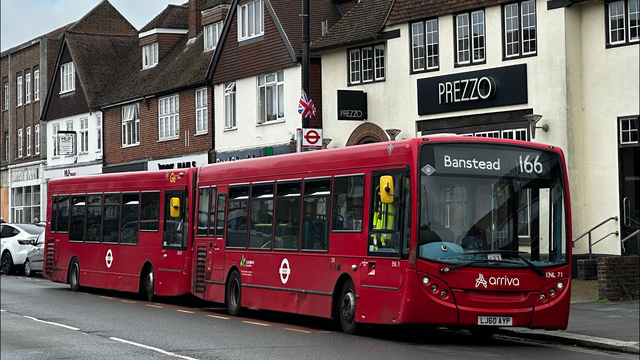 *Kickdown/Downshifts + Withdrawal Soon* | Journey on 166 | Arriva London ENL71 LJ60AYP | ADL E200