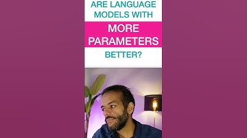 Are language models with more parameters better? #shorts #chatgpt