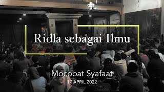 Ridla sebagai Ilmu | Mocopat Syafaat | 17 April 2022
