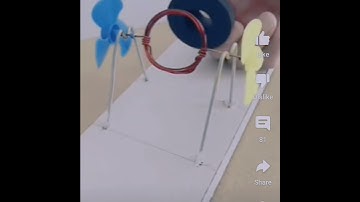 Fan rotation coil by magnetic field || Experiment witj🤔 magnet ||😱😱