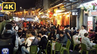 HANOI Hot Nights Walking Street - Weekend Nightlife VIETNAM 🇻🇳 the City Walking Tour HDR