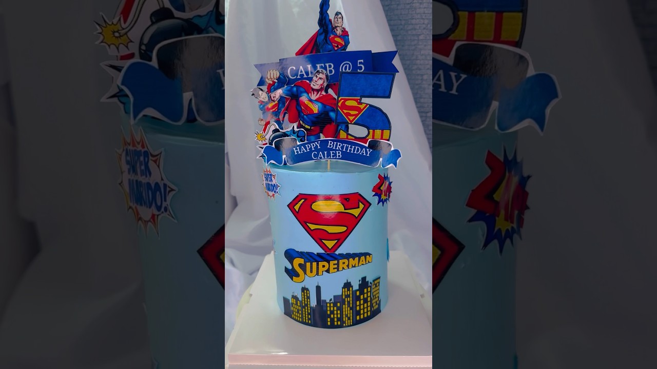 Decorate this Superman Cake with me 😍. 