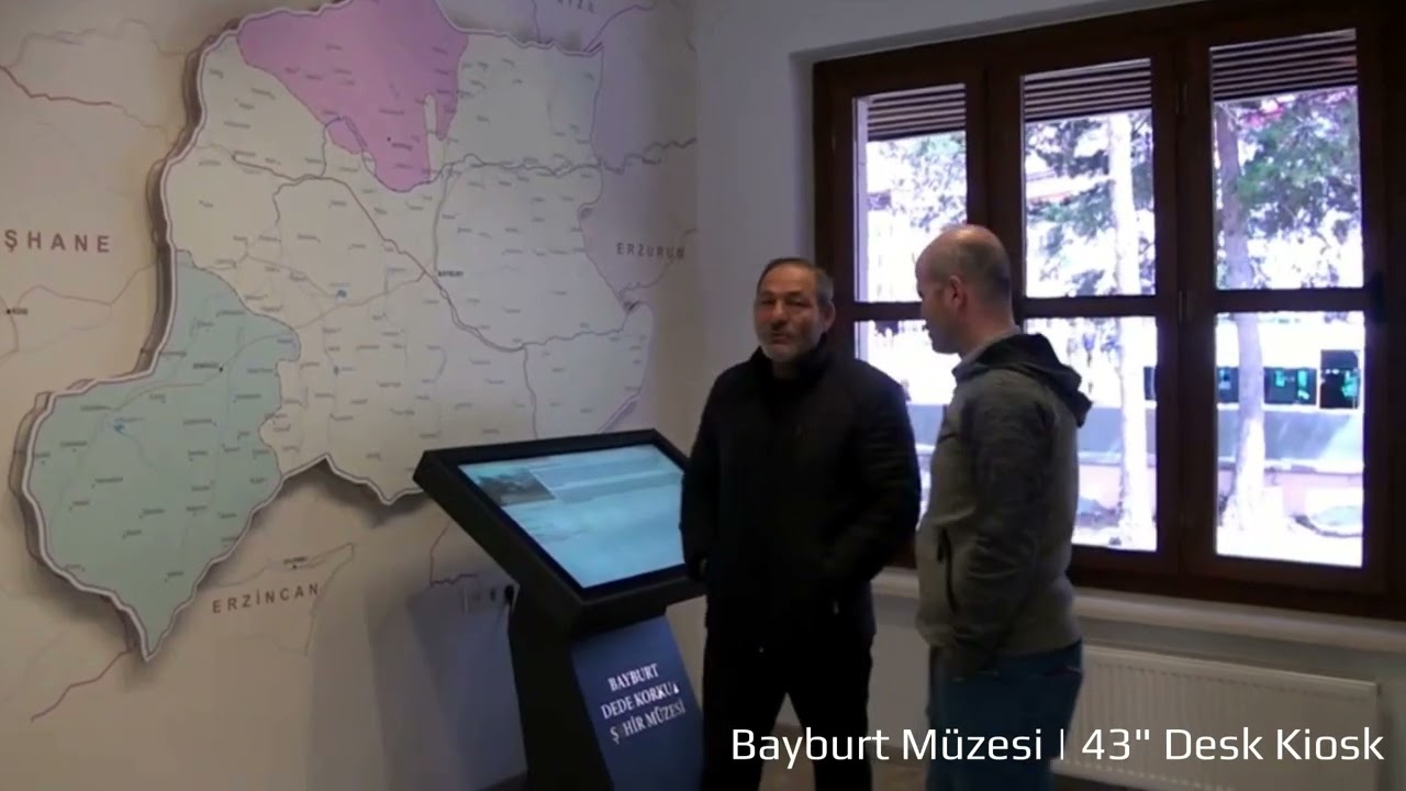 Kültür Bakanlığı Bayburt Müzesi | Desk Kiosk Touch Screen | Pcap Kiosk | Dokunmatik Kiosk