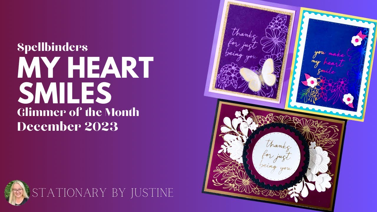 My Heart Smiles | Glimmer Hot Foil Club | December 2023 - YouTube