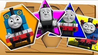 Thomas and Friends Learn Colors and Shapes Finger Family Song Nursery Rhymes Toy Train