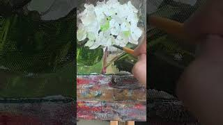 як намалювати гортензії олійними фарбами #stillife #art #painting