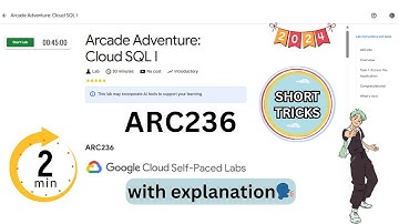 #NEW Arcade Adventure: Cloud SQL I || #qwiklabs || #ARC236 || Arcade October Challenge  #google
