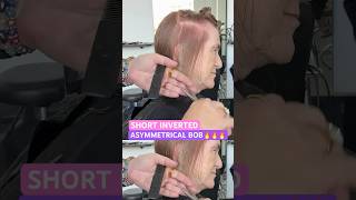 SHORT INVERTED ASYMMETRICAL BOB: Complete Tutorial Click Created From! 🔥🔥🔥