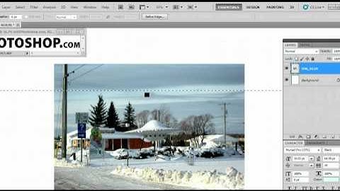 How To Use the Single Row Marquee Tool in Adobe Photoshop