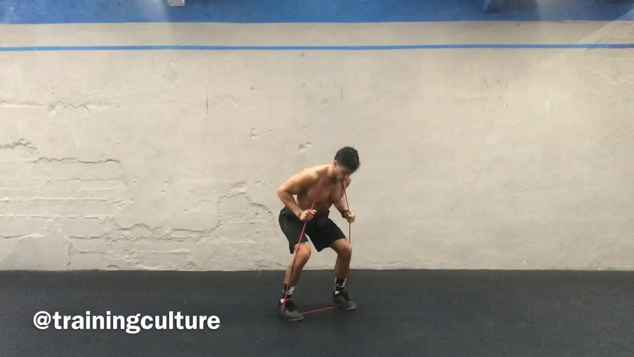 Banded jumping squats | training culture - YouTube