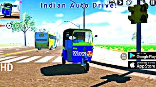 I AM Driving Auto-RickShaw On Busy Roads In New Update II Indian Auto RickShaw Game II 1080p Full HD screenshot 3