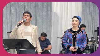 Myrat Mämmetmyradow & Bägül Jumaşowa. Dogan Didarlaşaly