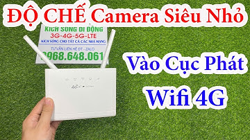 Camera Ngụy Trang Cục Phát WiFi Di Động 4G - Công Nghệ Mới TỰ MÌNH NUÔI MÌNH Cực Kì Tiện Lợi