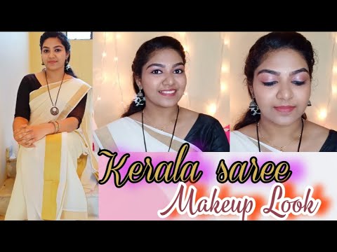 🔥Onam2021 Settu Mundu Makeup Look|Onam Series EP-5|Kerala Saree makeup  look in Malayalam🔥 - YouTube