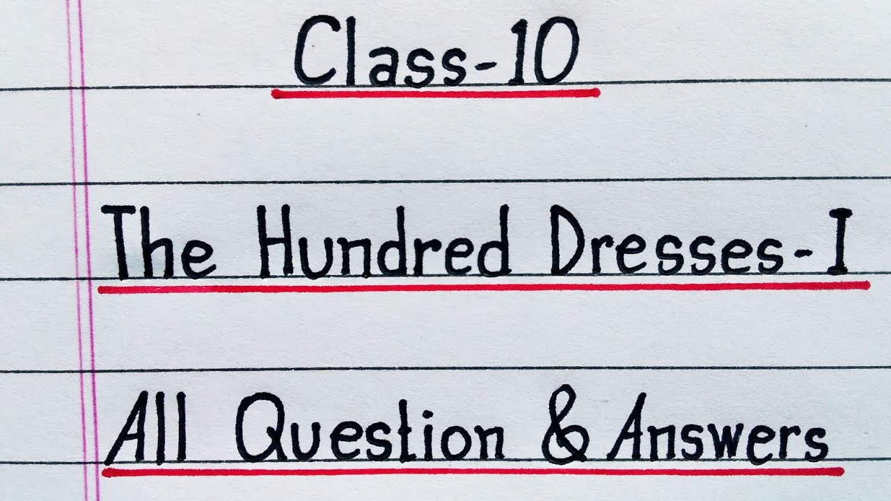 Did Wanda have a hundred dresses? Why do you think she said she did?