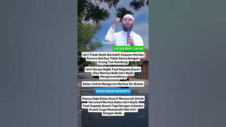 Istri Tidak Wajib Berbakti Kepada Mertua Karena Mertua Tidak Sama Dengan Orang Tua Kandung