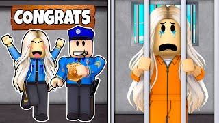 I Became A COP But Ended Up In PRISON.. (Roblox Brookhaven)