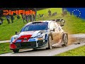 Best of wrc central european rally 2023  crashes action and raw sound