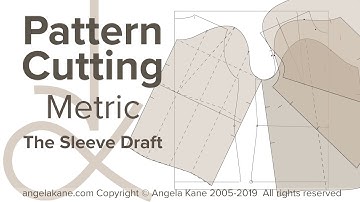 Angela Kane Pattern Cutting - Metric - Sleeve Draft