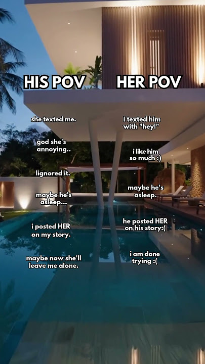 His pov/ Her pov #pov #hisandhers