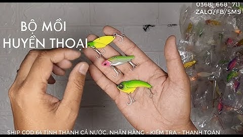 COMBO 117K | BỘ 3 CON MỒI CÁ SẮT HUYỀN THOẠI KHÔNG THỂ THIẾU KHI CÂU CÁ LÓC