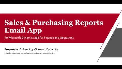 Sales - Sales & Purchasing Reports Email App