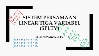 Materi SPLTV | Mengubah SPLTV Menjadi Matriks | Matematika Wajib Kelas X (IPS)